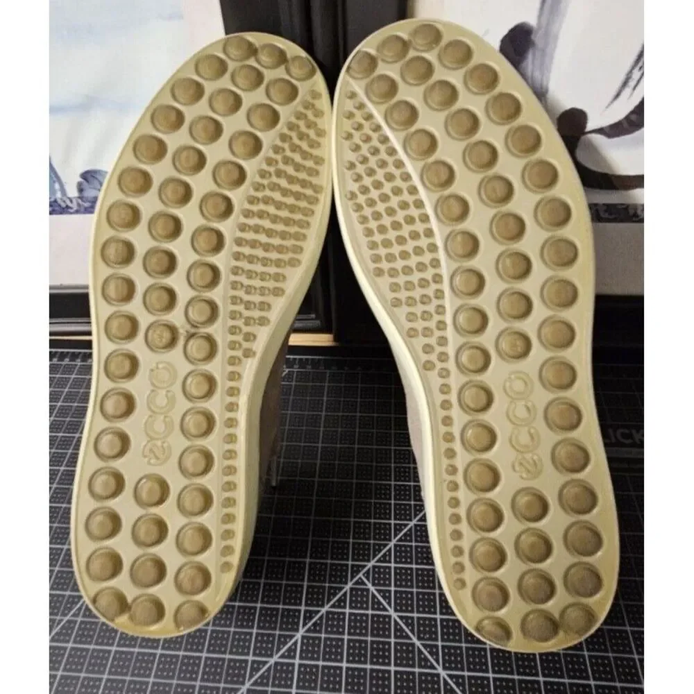 Ecco low top Men 44 / US 10 Tan Leather Comfort Casual‎ Low top Sneakers